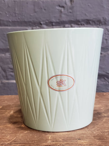 Visby ceramic pot white