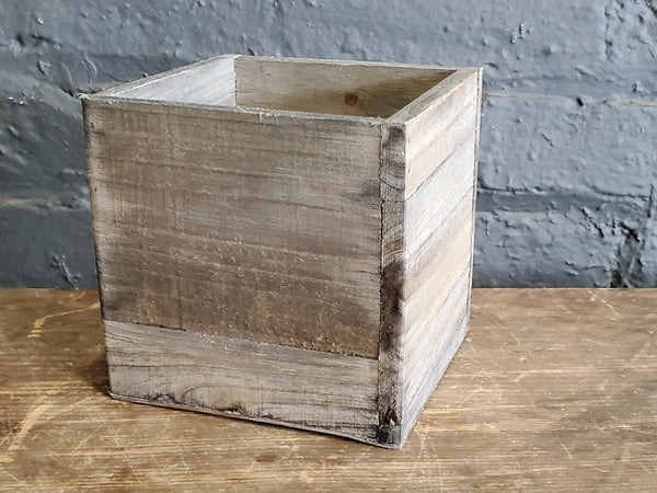 Wooden box pot cover