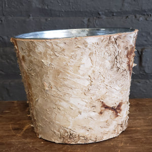 Birch bark pot large