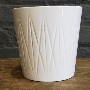 Visby ceramic pot white