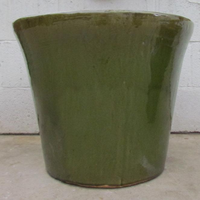 Delphine planter in olive green